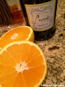 A pretty shot of the oranges - waiting to be squeezed into the mixture.