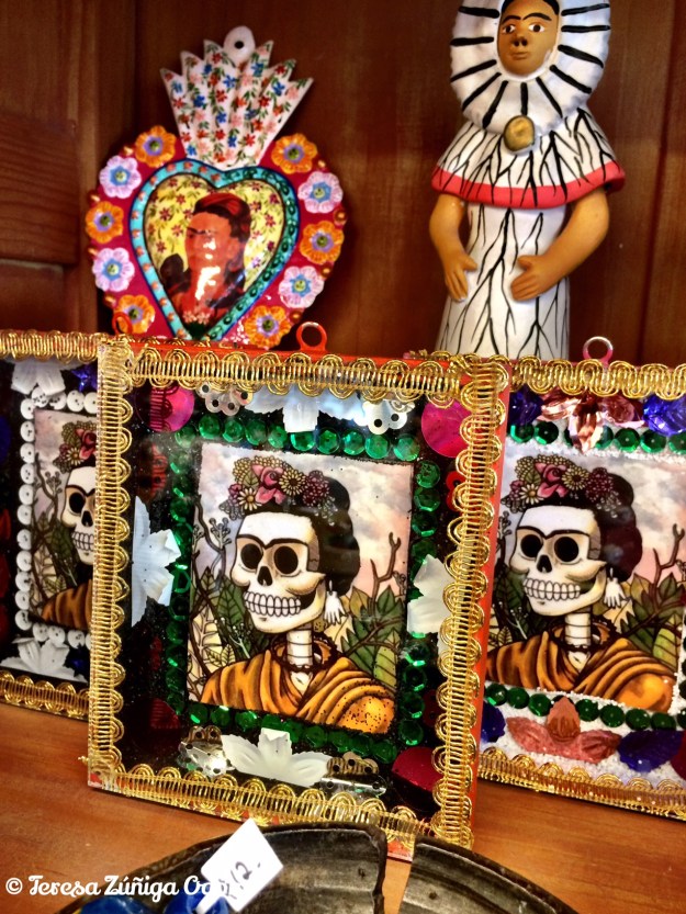 The Frida Kahlo display at Tesoros in Austin, Texas