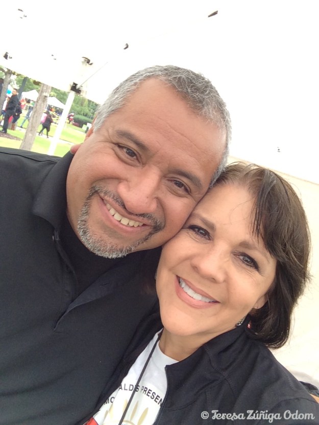 Me and Miguel at the Peru booth.