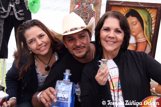With Maria and Luis at the Mexico booth toasting to a wonderful event with a tequila shot!  Salud!