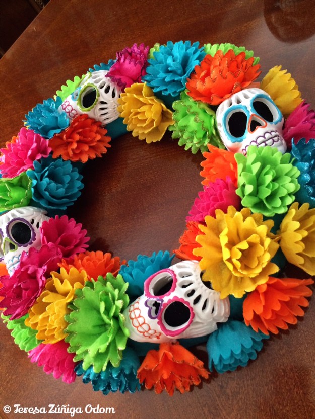 Sugar Skull wreath from Target.