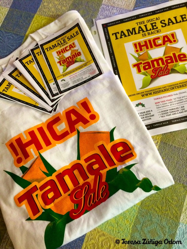 Ready to wear my HICA Tamale Sale t-shirt for tamale pick up day on December 18th! Buy some tamales and come by and see me!