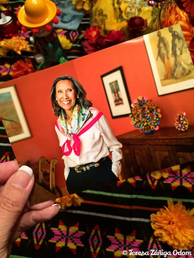My cousin, Chila - Orcilia Zuniga Forbes - who passed away suddenly a few months ago.  I love this photo of her that is on the Meyers Trust website in tribute to her service on this foundation.