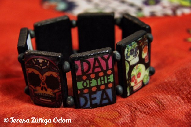 Day of the Dead bracelet I found at the airport gift shop in Albuquerque, NM.