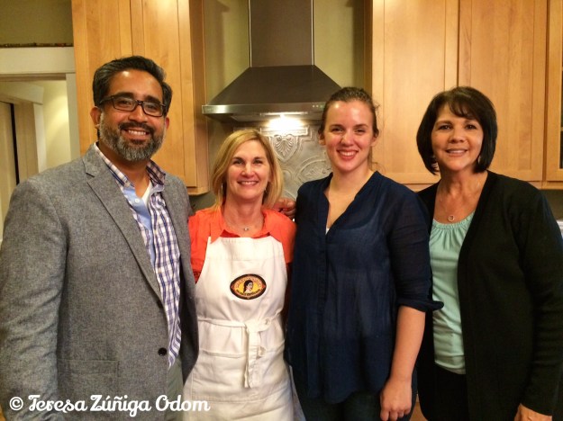 Carlos Aleman, Lori Sours, Clementine Tufts and myself at the HICA tamale sale video filming this month.