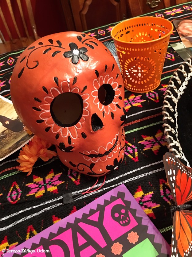 Terra cotta sugar skull found at At Home a few weeks ago...