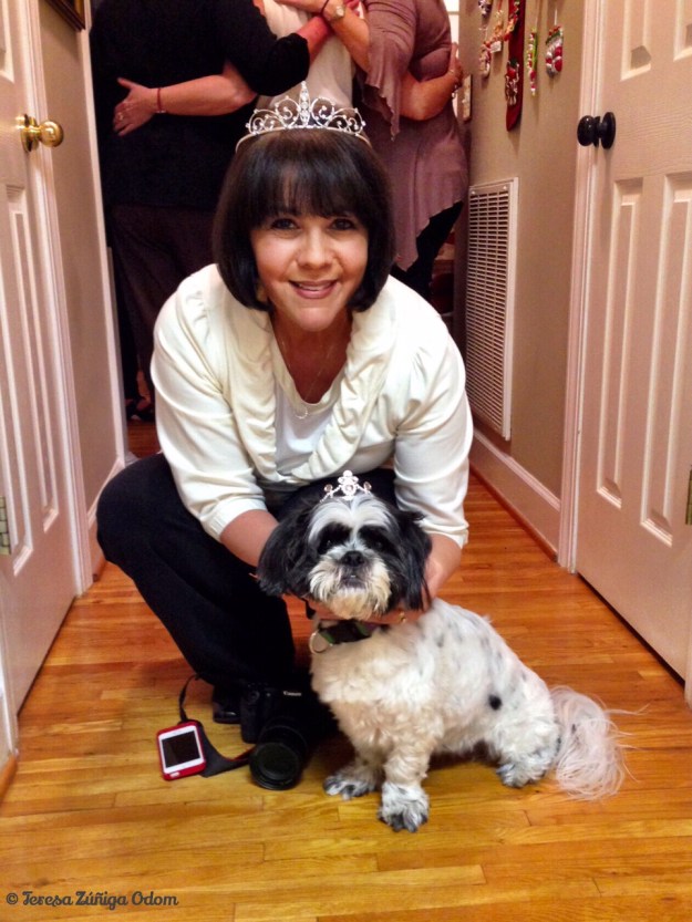 Me and Lucy wearing our crowns!