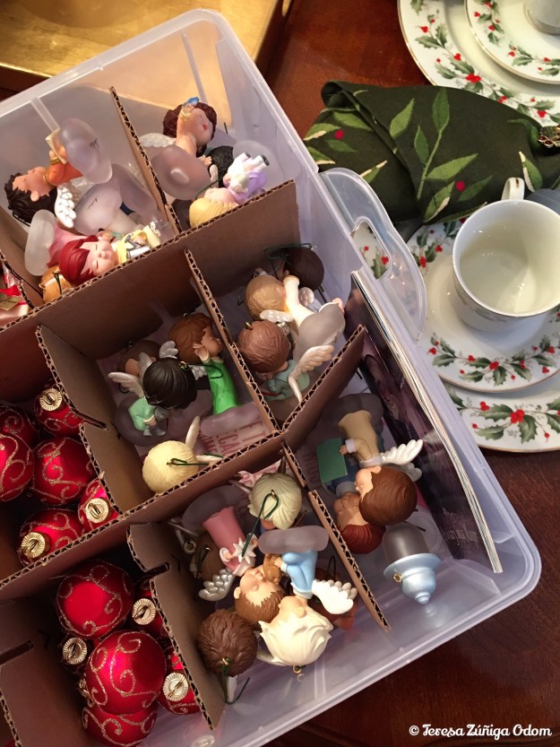 My collection of Hallmark Mary's Angels ornaments.  