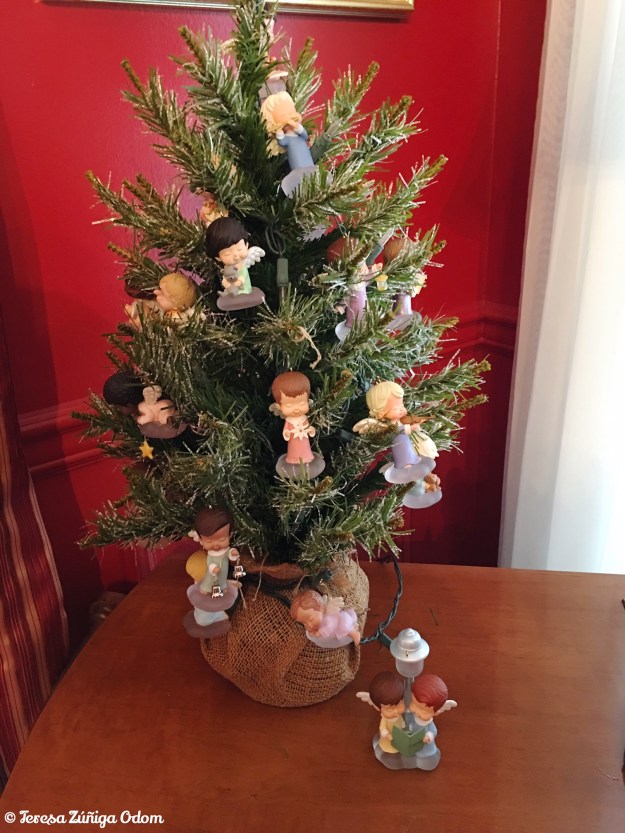 The Mary's Angel tree that I have in my dining room every Christmas.  I think I'm going to need a bigger tree next year!